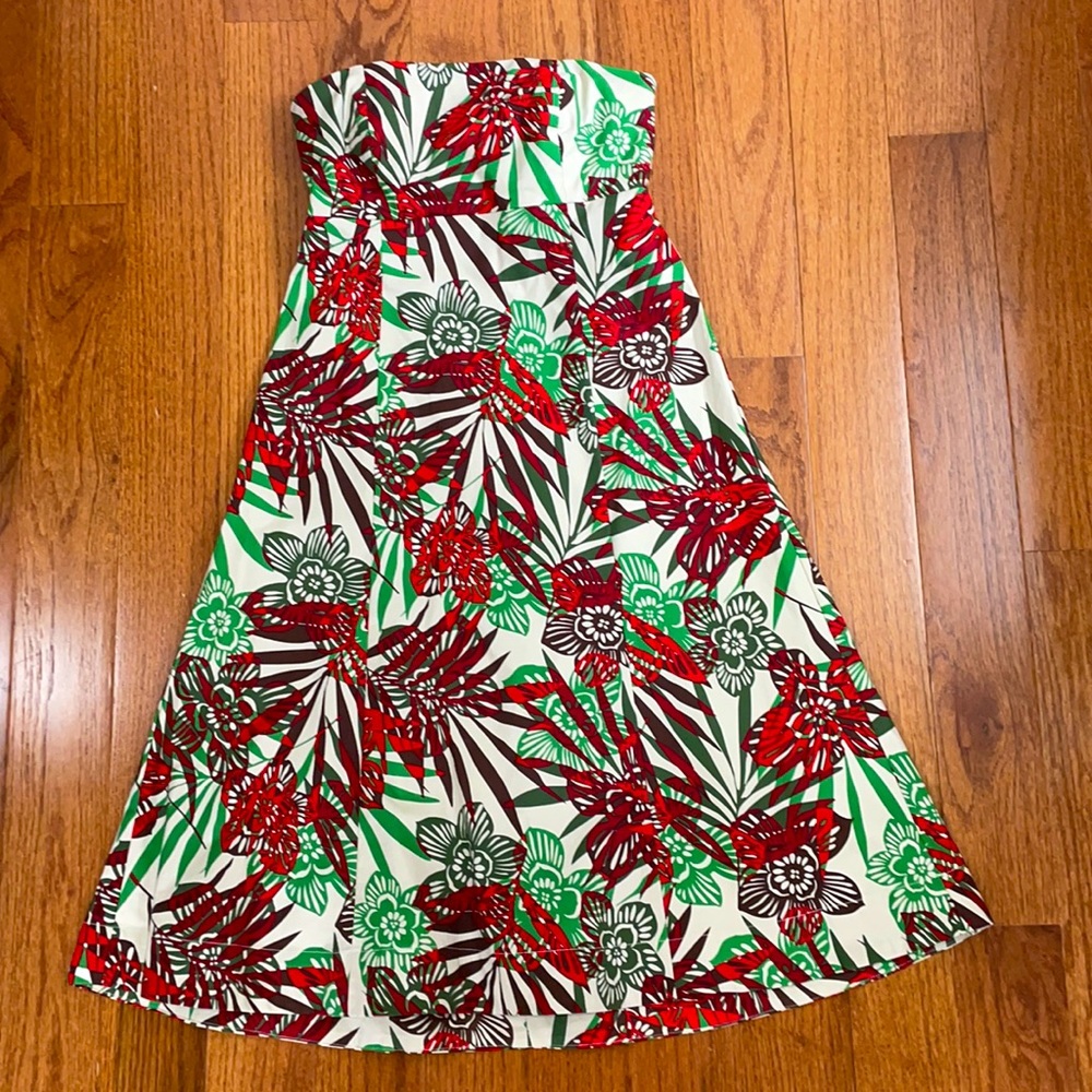 Gap strapless floral summer dress - Picture 2 of 5